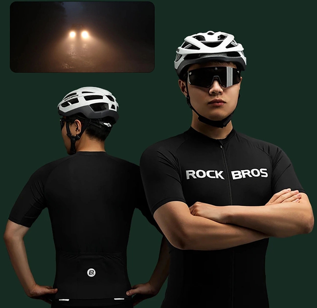 Koszulka rowerowa Rockbros 15120002003 L Black (5907769361760) - obraz 10