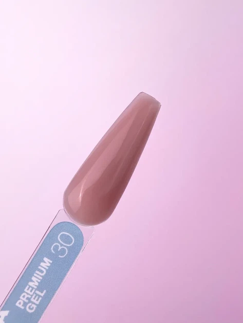 Гель LUNAMoon Premium Gel №30 (Розовый капучино) на 30 мл для укрепления, выравнивания и наращивания ногтей - изображение 2