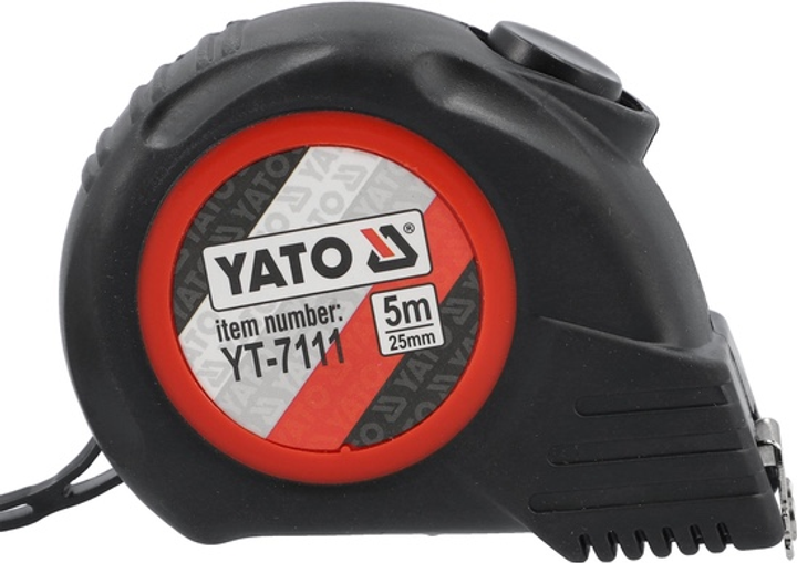 Miarka zwijana YATO z nylonową powłoką i magnesami 5 m x 25 mm (YT-7111) - obraz 2