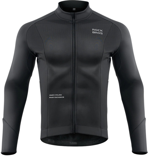 Koszulka kolarska Rockbros 15400002003 L Black (5907769360411) - obraz 2