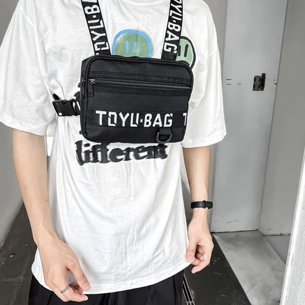 Нагрудная сумка TOYU BAG бронежилет 6021 черная - Фото 6 Нагрудная сумка TOYU BAG бронежилет 6021 черная - изображение 6