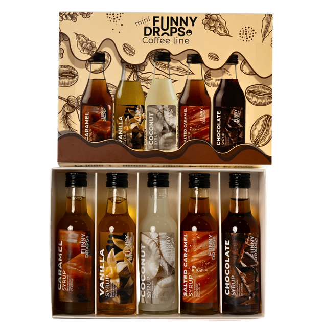 Купить Набор сиропов Funny Drops Coffee line 5 шт по 50 мл