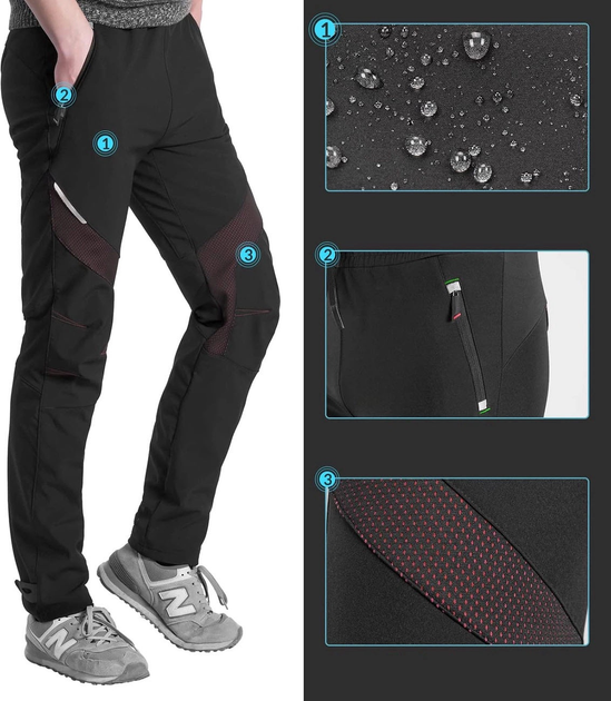 Spodnie sportowe Rockbros Patrol M Black (5907769367014) - obraz 6