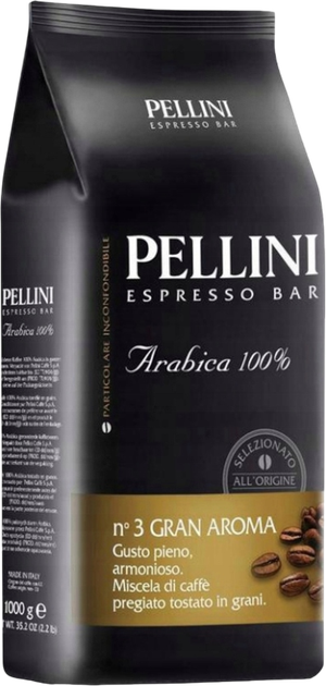 Kawa ziarnista Pellini Gran Aroma 1 kg (8001685128142) - obraz 1