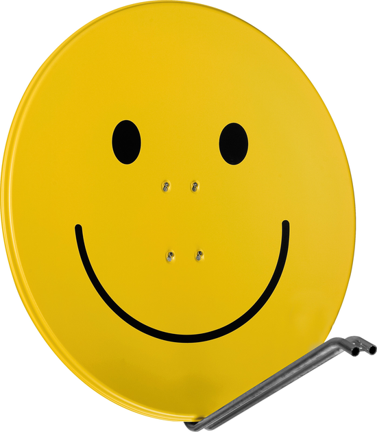 Супутникова антена TECHNIDISH SATMAN 850 PLUS + LNB retaining clamp Yellow with Smiley (4019588585447) - зображення 2