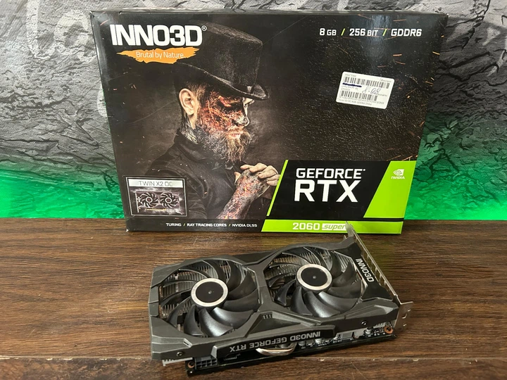 Видеокарта RTX 2060 Super 8GB Inno3D OC GDDR6 (N206S2-08D6X-1710VA15L) Б/У - Фото 1 Видеокарта RTX 2060 Super 8GB Inno3D OC GDDR6 (N206S2-08D6X-1710VA15L) Б/У - изображение 1