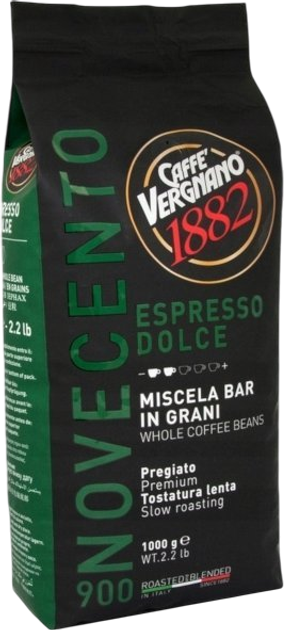 Kawa ziarnista Vergnano 900 Novocento Dolce 1 kg (8001800000551) - obraz 2