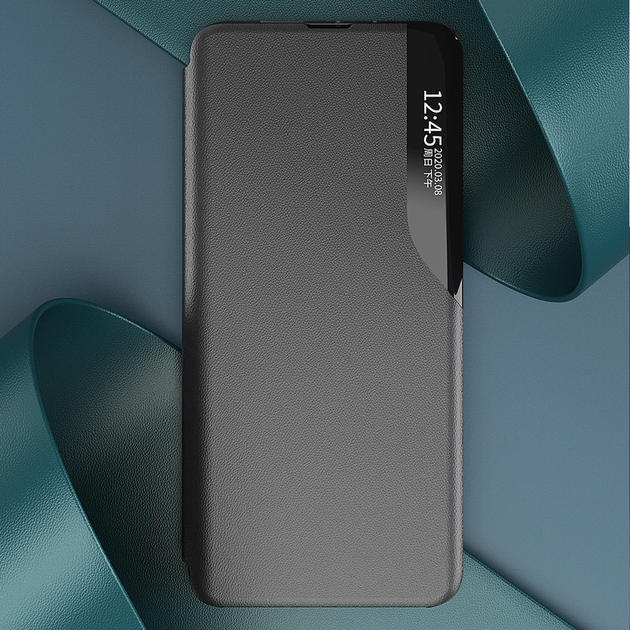 Etui z klapką Hurtel Eco Leather View Case do Samsung Galaxy S25 Ultra Black (5907769368271) - obraz 5