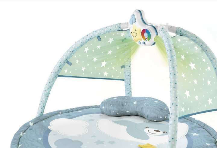Mata edukacyjna z melodiami i projektorom Chicco First Dreams Enjoy Colours 3 w 1 Niebieska (8058664112548) - obraz 3