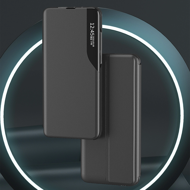 Etui z klapką Hurtel Eco Leather View Case do Samsung Galaxy S25 Black (5907769367656) - obraz 2