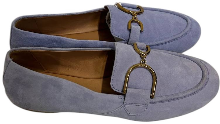 Mokasyny damskie zamszowe Geox D35MUC00021-C8001 39 25.4 cm Lilowe (8056206176676) (955555909347229) - Outlet - obraz 4