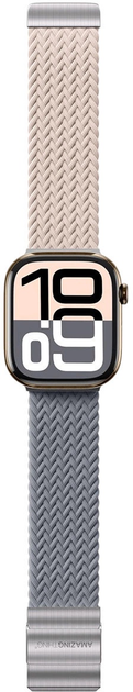 Ремінець AMAZINGTHING Blend Band для Apple Watch 42 мм 2 шт. Pink-Gray (4896238002178) - зображення 2