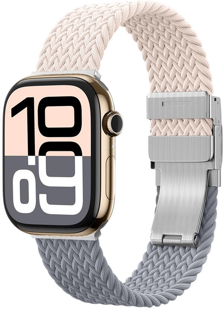 Pasek AMAZINGTHING Blend Band do Apple Watch 45 / 46 / 49 mm 2 szt. Pink-Gray (4896238001294) - obraz 3