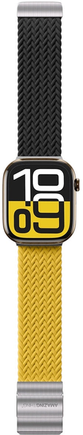 Pasek AMAZINGTHING Blend Band do Apple Watch 45 / 46 / 49 mm 2 szt. Yellow-Black (4896238001270) - obraz 2