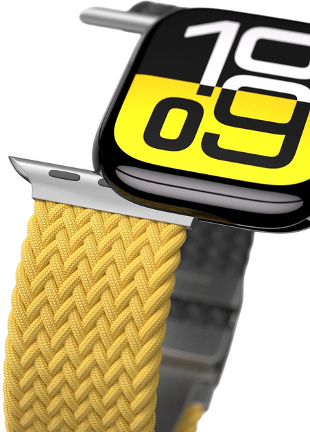 Pasek AMAZINGTHING Blend Band do Apple Watch 45 / 46 / 49 mm 2 szt. Yellow-Black (4896238001270) - obraz 6