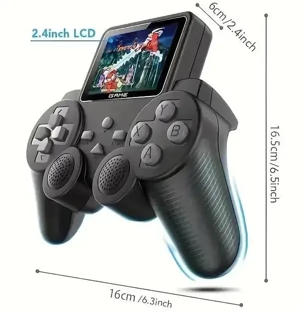 Портативная ретро мини игровая приставка с экраном 2.4 дюйма Gamepad S10 Игровая приставка на 520 игр - изображение 8