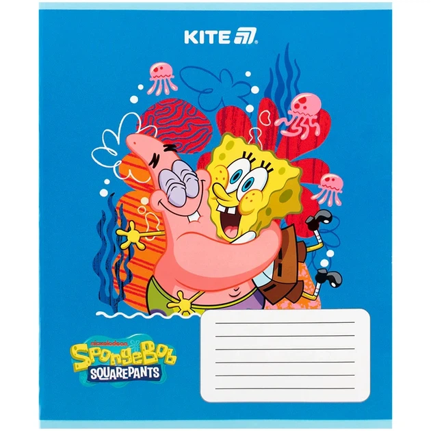Зошит шкільний Kite SpongeBob SquarePants12 аркушів, коса лінія SB25-235 - изображение 4
