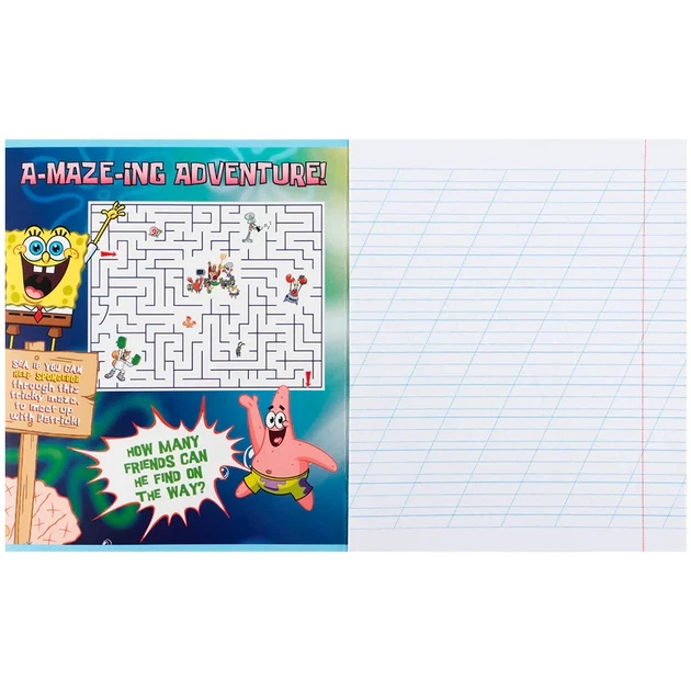 Зошит шкільний Kite SpongeBob SquarePants12 аркушів, коса лінія SB25-235 - изображение 5