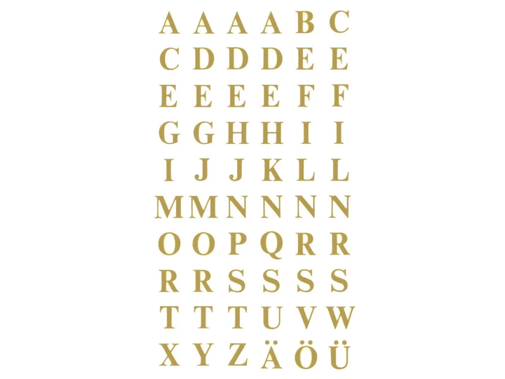 Наліпки Zdesign Gold Letters (4004182037270) - зображення 2