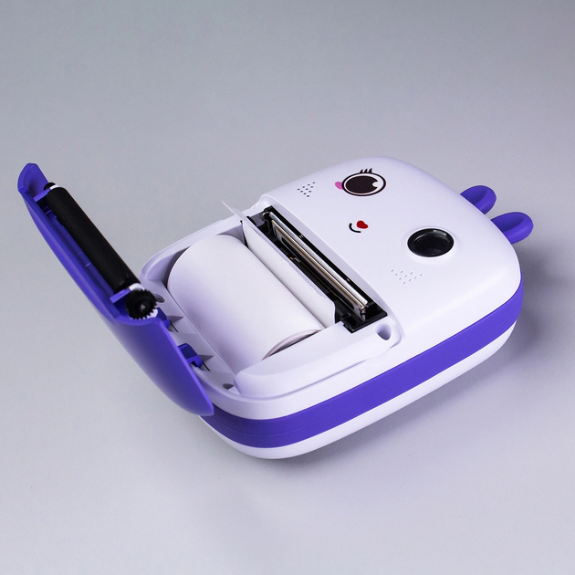 Aparat cyfrowy dla dzieci Hurtel Mini Thermal Printer for Kids with Camera and Camcorder Purple (5907769364426) - obraz 11