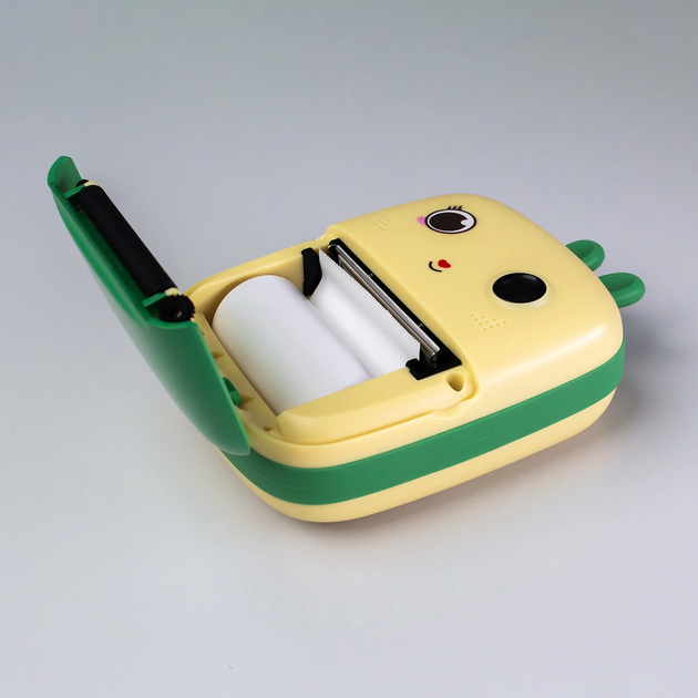 Aparat cyfrowy dla dzieci Hurtel Mini Thermal Printer for Kids with Camera and Camcorder Green (5907769364440) - obraz 5