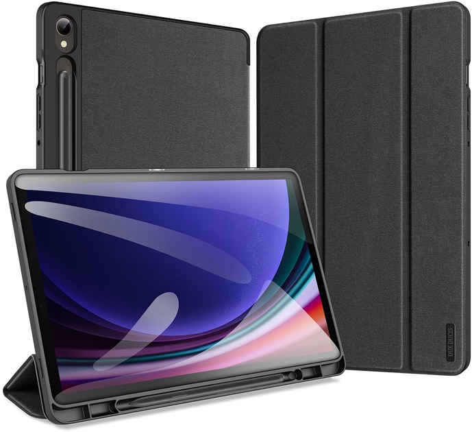 Обкладинка DUX Ducis Domo для Samsung Galaxy Tab S9 FE з функцією Smart Sleep та підставки Black (6934913024546) - зображення 2