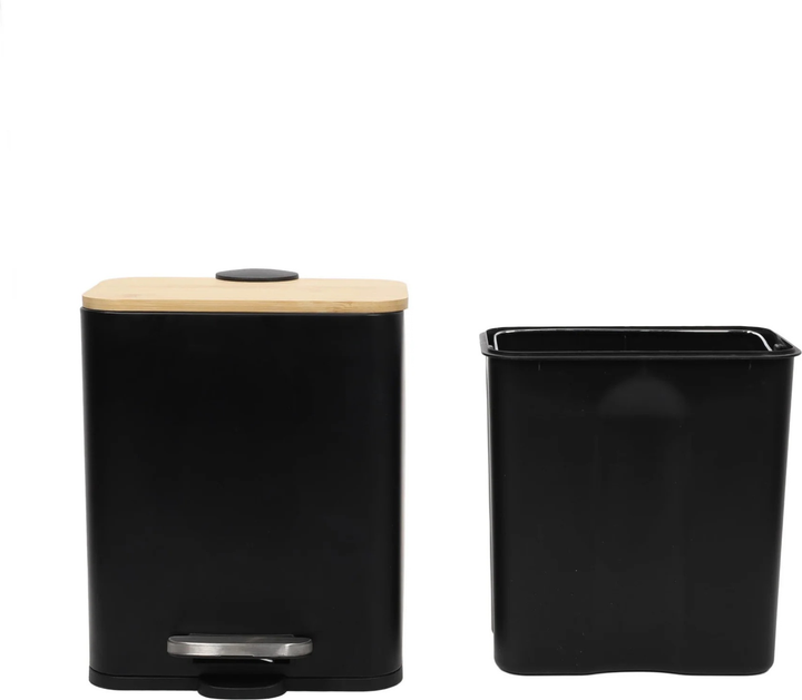 Кошик для ванної кімнати Nuxio Zetru вузький 5L Чорний (5902973461619) - зображення 7