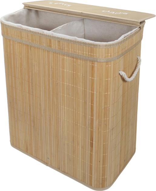 Kosz na pranie bambusowy Nuxio Arvi 100L (5902973462104) - obraz 2