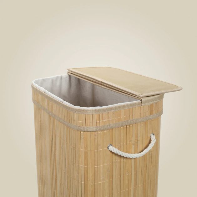 Кошик для білизни з бамбука Nuxio Luva 80L (5902973462111) - зображення 9