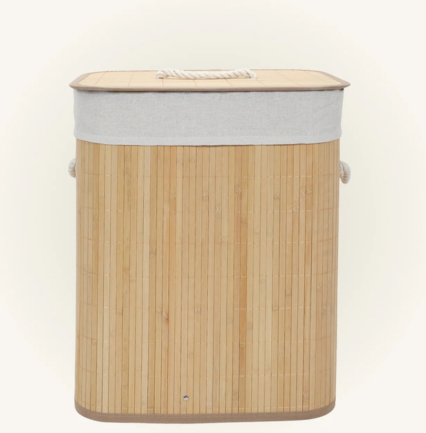 Кошик для білизни з бамбука Nuxio Sana 60L (5902973462128) - зображення 6
