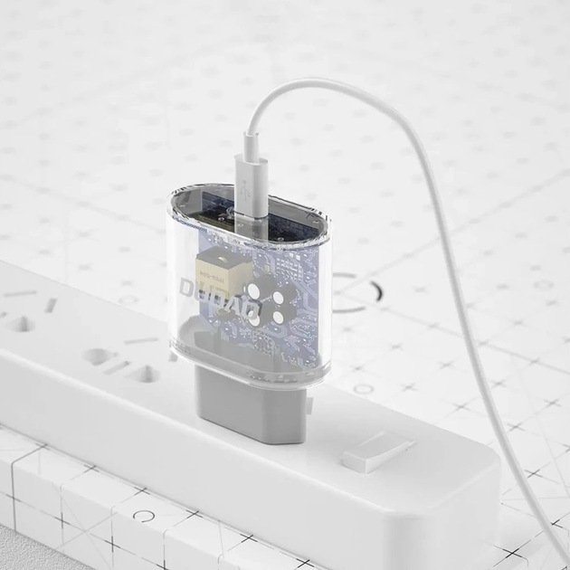 Ładowarka sieciowa Dudao A14EUC USB-C PD 20W + kabel USB-C - USB-C White (6976625332984) - obraz 4