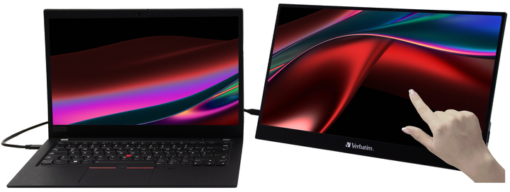 Монітор портативний сенсорний 15.6" Verbatim PMT-15 4K IPS 60 Гц (101957219) - Уцінка - Фото 6 Монітор портативний сенсорний 15.6" Verbatim PMT-15 4K IPS 60 Гц (101957219) - Уцінка - зображення 6