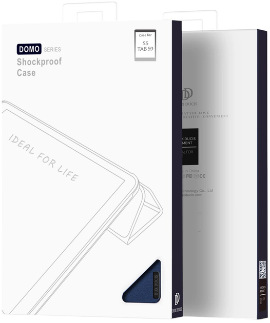 Обкладинка Dux Ducis Domo для Samsung Galaxy Tab S9 FE Blue (6934913024553) - зображення 10