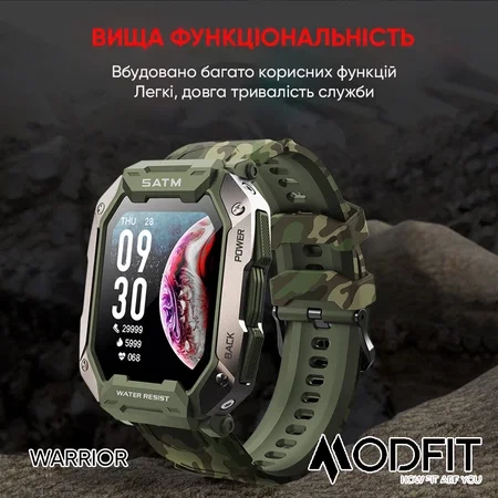 Наручний годинник Modfit Warrior All Black - изображение 5