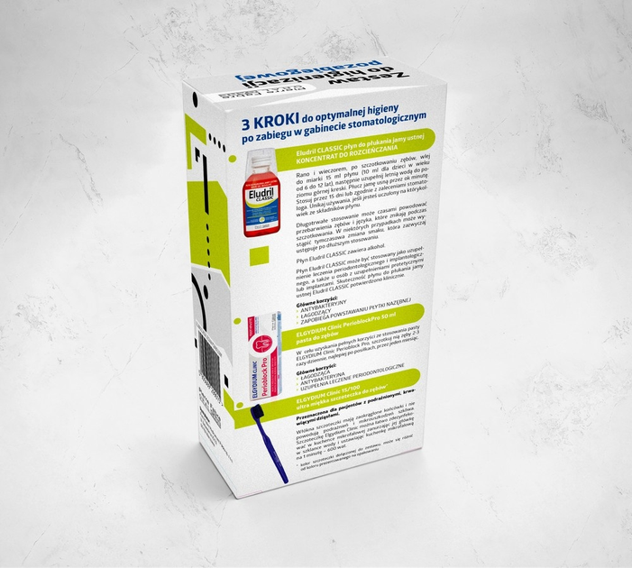Набір до та після професійної чистки зубів Elgydium Perioblock (5905669299190) - зображення 2