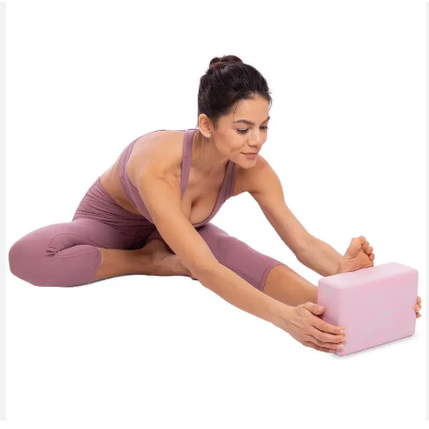 Блок для йоги, йога блок, кубик для фитнеса и растяжки Feel Fit розовый - изображение 3