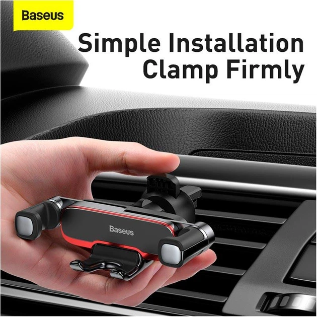 Автомобильный гравитационный держатель Baseus Lateral Gravity Car Mount |для телефона, от 4.7" до 6.5", надежная фиксация, легкая установка в дефлектор, антискользящие силиконовые накладки| Черный - Фото 12 Автомобильный гравитационный держатель Baseus Lateral Gravity Car Mount |для телефона, от 4.7" до 6.5", надежная фиксация, легкая установка в дефлектор, антискользящие силиконовые накладки| Черный - изображение 12