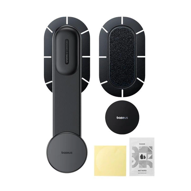 Автомагнитный держатель Baseus Prime Trip C02 Magnetic Car Mount (Android Version) |для телефона, надежная фиксация, легкая установка на приборную панель, вращение на 180 градусов, универсальная совместимость| Черный - изображение 5