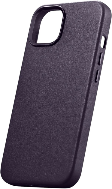 Панель iCarer Real Cowhide Premium Leather Magsafe для Apple iPhone 14 Dark Purple (WMI14220705-DP) - зображення 4