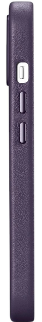 Панель iCarer Real Cowhide Premium Leather Magsafe для Apple iPhone 14 Dark Purple (WMI14220705-DP) - зображення 12