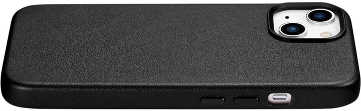 Панель iCarer Real Cowhide Premium Leather Magsafe для Apple iPhone 14 Black (WMI14220705-BK) - зображення 7