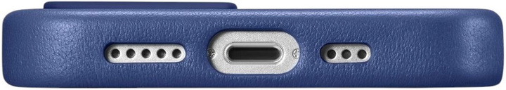Панель iCarer Real Cowhide Premium Leather Magsafe для Apple iPhone 14 Blue (WMI14220705-BU) - зображення 10
