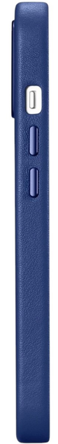 Панель iCarer Real Cowhide Premium Leather Magsafe для Apple iPhone 14 Blue (WMI14220705-BU) - зображення 12