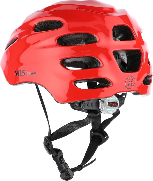 Шолом Nils EXTREME MTW01 LED XS 49-55 см Червоний 16-70-084 (5907695554564) - зображення 3