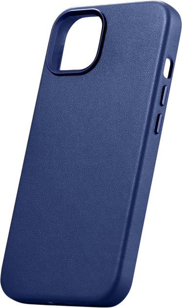 Панель iCarer Real Cowhide Premium Leather Magsafe для Apple iPhone 14 Plus Blue (WMI14220707-BN) - зображення 4