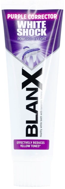 Pasta do zębów BlanX White Shock Purple Corrector wybielająca 75 ml (8017331096277) - obraz 9