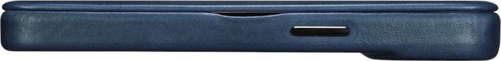 Чохол-книжка iCarer Curved Edge Oil Wax Real Leather Folio Case для Apple iPhone 14 Plus Navy Blue (AKI14220707-BU) - зображення 13