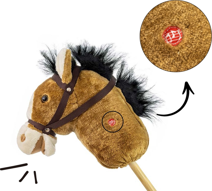 Koń na kiju Milly Mally Hobby Light Brown 6087 (5901761127331) - obraz 6