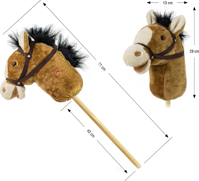 Koń na kiju Milly Mally Hobby Light Brown 6087 (5901761127331) - obraz 9