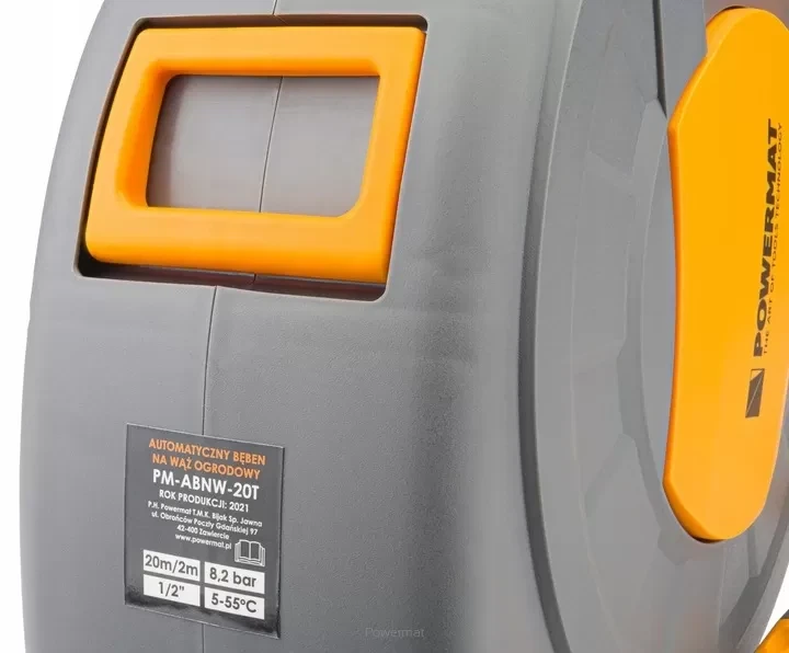 Автоматична настінна садова котушка для шланга 1/2" 20 м POWERMAT PM-ABNW-20M - зображення 9
